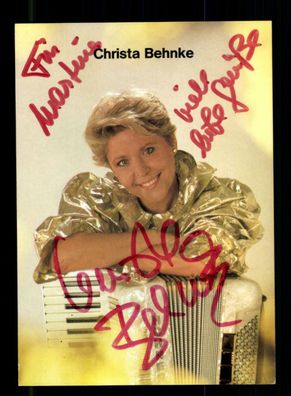 Christa Behnke Autogrammkarte Original Signiert + M 5824