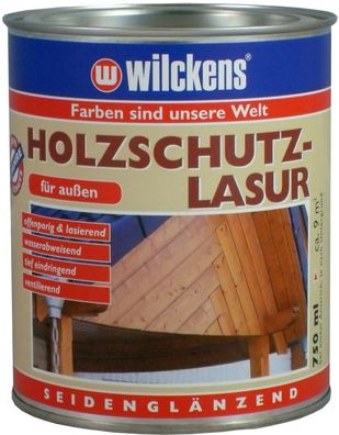750ml Holzschutzlasur Lacklasur Holzbeschichtung Holzschutz Palisander Seidenglanz