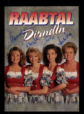 Raabtal Dirndln Autogrammkarte Original Signiert + M 6241