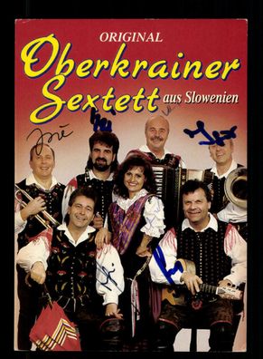 Oberkrainer Sextett Autogrammkarte Original Signiert + M 6250