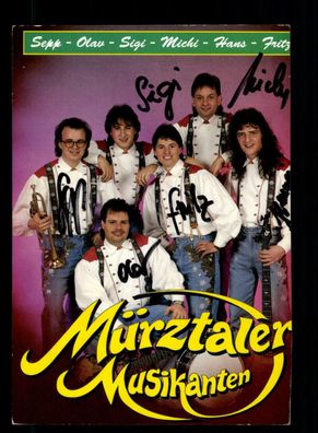 Mürztaler Musikanten Autogrammkarte Original Signiert + M 6255