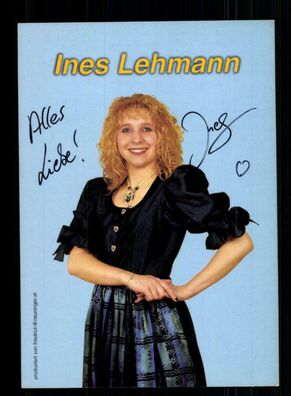 Ines Lehmann Autogrammkarte Original Signiert + M 6486