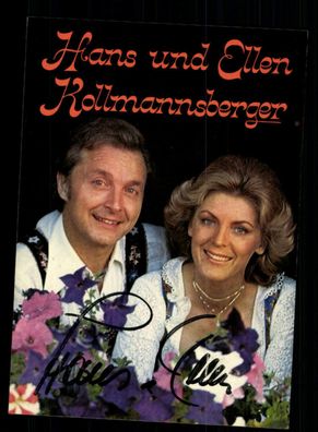 Hans und Ellen Kollmannsberger Autogrammkarte Original Signiert + M 7038
