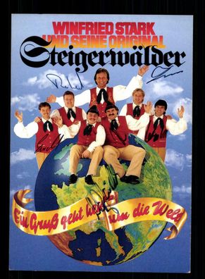 Winfried Stark und die Steigerwälder Autogrammkarte Original Signiert + M 7116