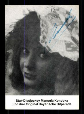 Manuela Konopka Autogrammkarte Original Signiert + M 7265