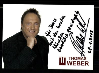 Thomas Weber Autogrammkarte Original Signiert + M 7655