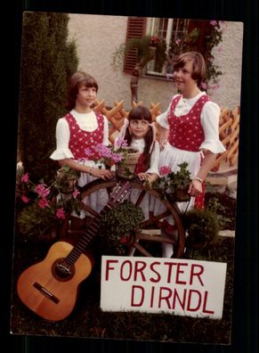 Forster Dirndl Foto Original Signiert + M 7944