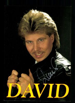 David Autogrammkarte Original Signiert + M 8000