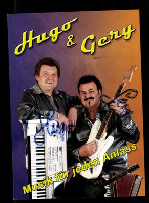 Hugo und Gery Autogrammkarte Original Signiert + M 8134