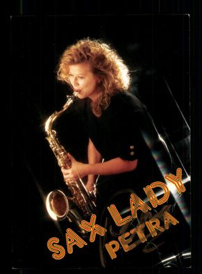 Sax Lady Petra Autogrammkarte Original Signiert + M 8182