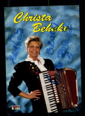Christa Behnke Autogrammkarte Original Signiert + M 8232