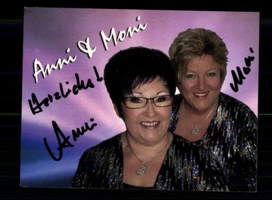 Anni und Moni Autogrammkarte Original Signiert + M 8273