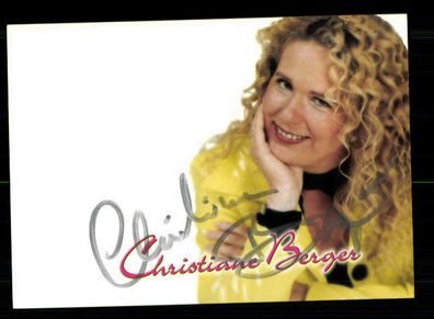 Christiane Berger Autogrammkarte Original Signiert + M 8297