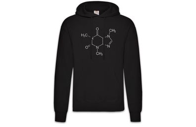 Caffeine Molecule Hoodie Kapuzenpullover Fun Koffein Kaffee Chemiker Chemie Lehrer