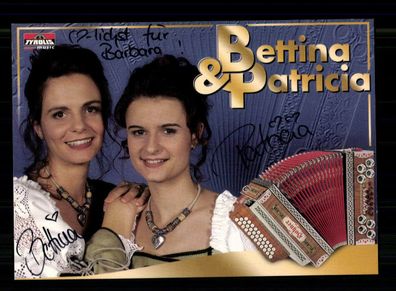 Bettina und Patricia Autogrammkarte Original Signiert + M 1602