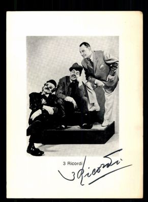 3 Ricordi Autogrammkarte Original Signiert + M 2509
