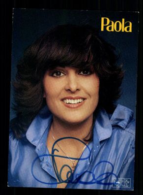 Paola Autogrammkarte Original Signiert + M 2926