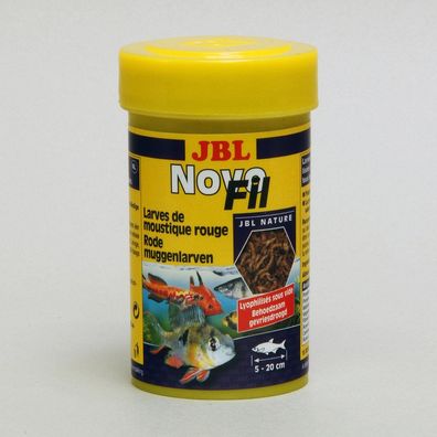 JBL NovoFil 100ml Gefriegetrocknete rote Mückenlarven Futter Leckerli für Zierfische
