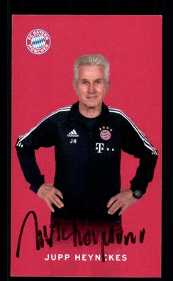 Jupp Heynckes Autogrammkarte Bayern München 2018-19 Original Signiert + 2