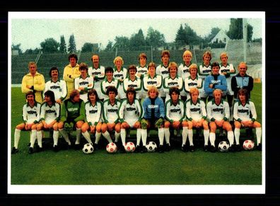 Borussia Mönchengladbach Mannschaftskarte 1978-79