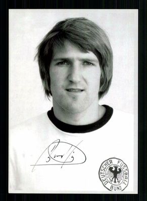 Bernd NIckel Autogrammkarte DFB Nationalspieler 70er Jahre Original Signiert