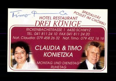 Timo Konietzka Autogrammkarte DFB Vize Weltmeister 1966 Original Sign + A 220318