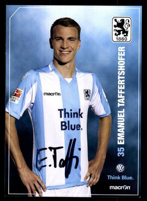 Emanuel Taffertshofer Autogrammkarte TSV 1860 München 2015-16 Original + A 113206