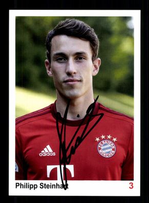 Philipp Steinhart Autogrammkarte Bayern München II 2015-16 Original Signiert