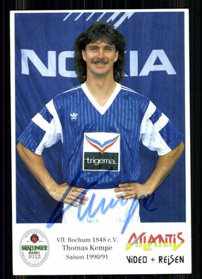 Thomas Kempe VFL Bochum 1990-91 Autogrammkarte Original Signiert + A 86081