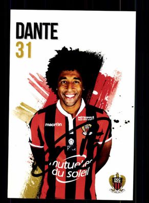 Dante Autogrammkarte OGC Nizza 2016-17 Original Signiert + A 156952