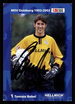 Thomas Bobel Autogrammkarte MSV Duisburg 2002-03 Original Signiert + A 70794