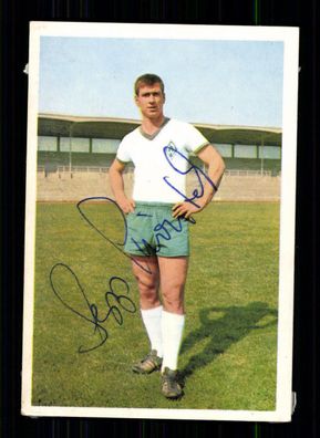 Josef Piontek Werder Bremen 1966-67 Bergmann Sammelbild Original Signiert