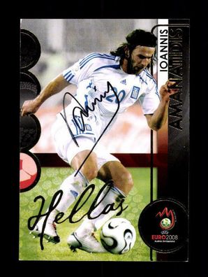 Ioannis Amanatidis Griechenland Panini Card Euro 2008 Original Sign+ A 220493
