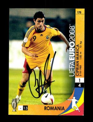 Ciprian Marica Rumänien Panini Card Euro 2008 Original Signiert+ A 220494