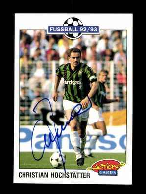 Christian Hochstätter Borussia Mönchengladbach Panini Card 1992-93 + A 220495