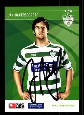 Jan Mauersberger Autogrammkarte Greuther Fürth 2006-07 Original Sign + A 77943