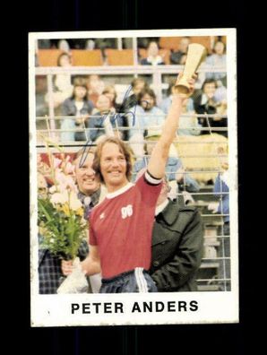 Peter Anders Hannover 96 1975-76 Bergmann Sammelbild Original Sign + A 220763