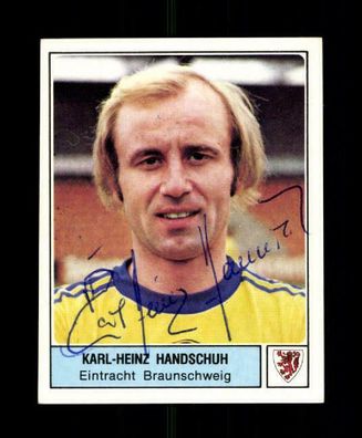 Karl Heinz Handschuh Panini Sammelbild 1979 Eintracht Braunschweig Original Sign