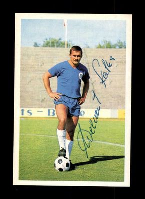 Helmut Kafka Karlsruher SC Bergmann Sammelbild 1966-67 Original Signie+ A 220779