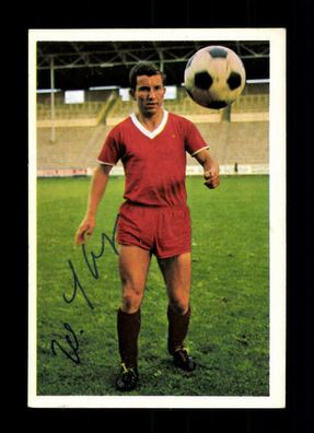 Willi Leydecker 1 FC Kaiserslautern 1965-66 Bergmann Sammelbild Original Signier