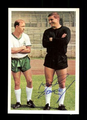 Karl Loweg Werder Bremen 1967-68 Bergmann Sammelbild Original Signiert
