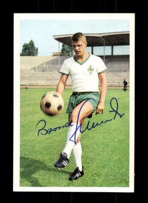 Bernd Schmidt Werder Bremen 1967-68 Bergmann Sammelbild Original Signiert