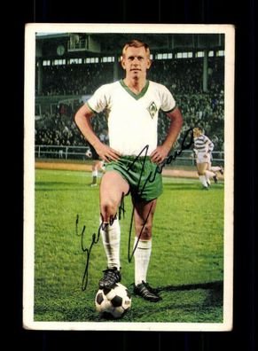 Gerhard Zebrowski Werder Bremen Bergmann Sammelbild 1968-69 Original Signiert
