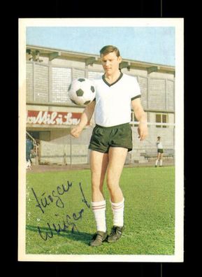 Jürgen Wingert Borussia Neunkirchen Bergmann Sammelbild 1967-68 Original Signier