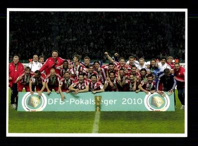 FC Bayern München Mannschaftskarte DFB Pokalsieger 2010