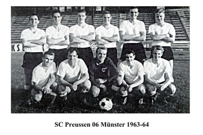 Preussen Münster Mannschaftskarte 1963-64 + 2