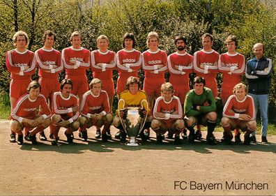 FC Bayern München Mannschaftskarte 1975-76