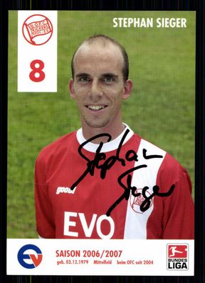 Stephan Sieger Autogrammkarte Kickers Offenbach 2006-07 Original Sign+ A 221163