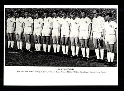 1 FC Köln Mannschaftskarte 1963-64