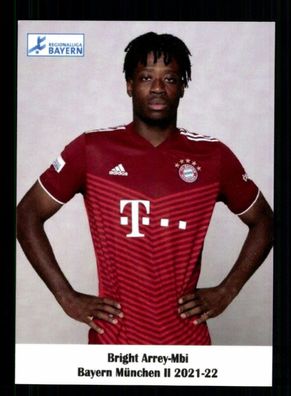 Bright Arrey Mbi Autogrammkarte Bayern München Amateure 2021-22